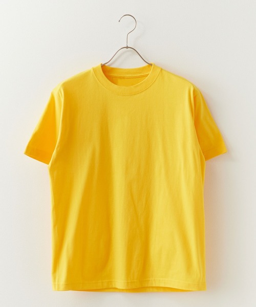 Chick(チック)の「ハイグレードコットン 5.6oz 丸胴 半袖Tシャツ ユニセックス/クルーネック/無地T 2026年 夏 夏服(Tシャツ/カットソー・メンズ・イエロー系・XL)」の1枚目の写真