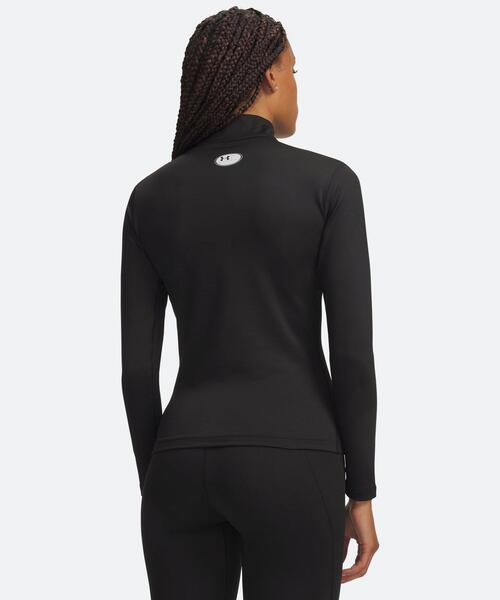 UNDER ARMOUR（アンダーアーマー）の「UAコールドギア モックネック シャツ（トレーニング/レディース）（Tシャツ/カットソー・レディース・ブラック系・XL/S/L/M）」の2枚目の写真