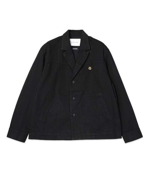 CULLNI(クルニ)の「MINIMAL TAILORED JACKET(テーラードジャケット・メンズ・ブラック/ダークインディゴブルー・2/1)」の13枚目の写真