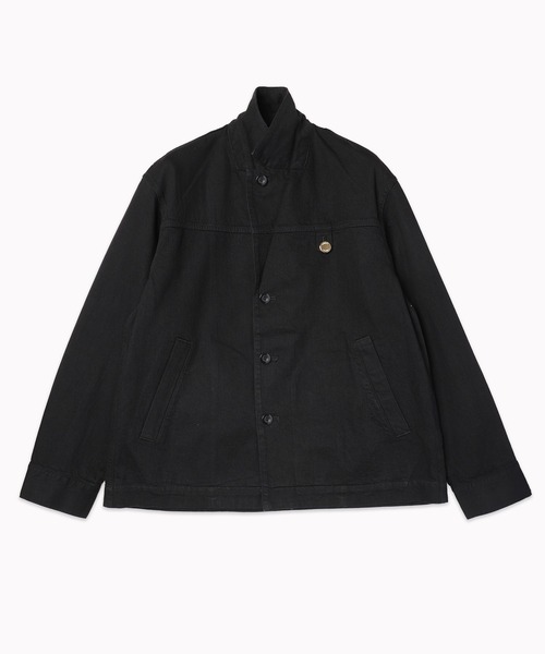 CULLNI(クルニ)の「MINIMAL TAILORED JACKET(テーラードジャケット・メンズ・ブラック/ダークインディゴブルー・2/1)」の14枚目の写真