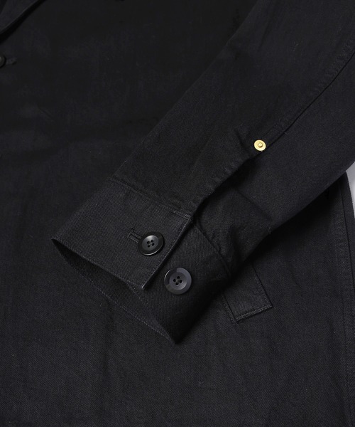 CULLNI(クルニ)の「MINIMAL TAILORED JACKET(テーラードジャケット・メンズ・ブラック/ダークインディゴブルー・2/1)」の18枚目の写真