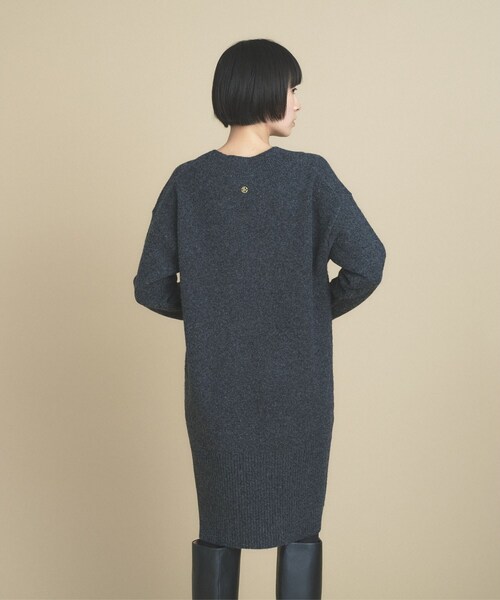 cloenc(クロエンス)の「【2WAY】Vネックニットワンピース(ワンピース・レディース・チャコール/ベージュ系8/グレー系4・02)」の11枚目の写真