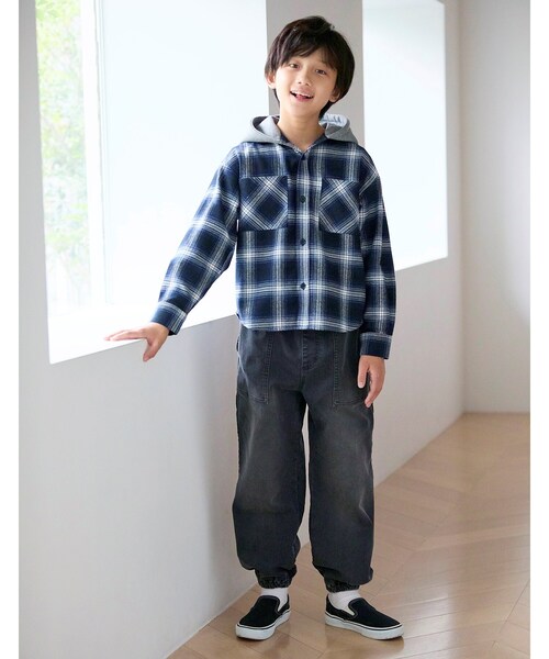 MPS（エムピーエス）の「《累計販売本数2000万本突破の人気シリーズ/110-160cm展開》MPS デニムジョガーパンツ（その他パンツ・キッズ・ブラック/チャコールグレー/ライトブルー・15 /14/13/12/16/11）」の5枚目の写真