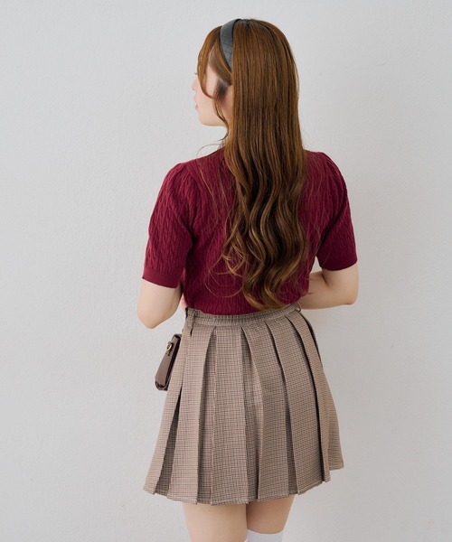 continuer de NICE CLAUP（コンティニューデナイスクラップ）の「［ｓｅｔ］ミニプリーツスカート（スカート・レディース・ネイビー/ブラウン/ベージュ系その他・FREE）」の15枚目の写真