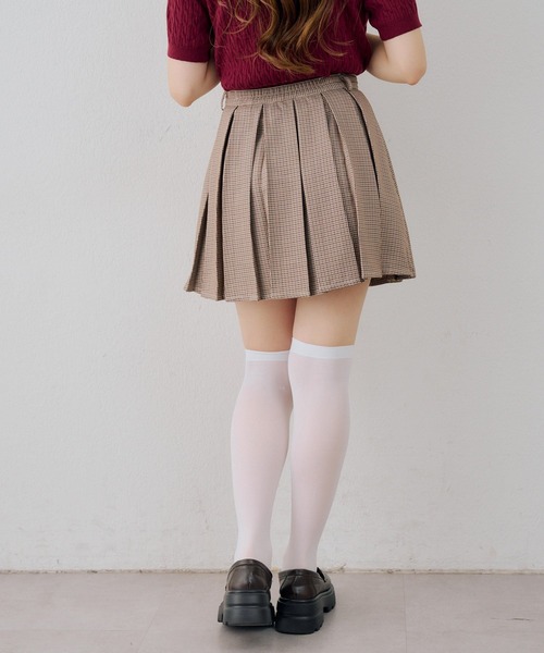 continuer de NICE CLAUP（コンティニューデナイスクラップ）の「［ｓｅｔ］ミニプリーツスカート（スカート・レディース・ネイビー/ブラウン/ベージュ系その他・FREE）」の13枚目の写真