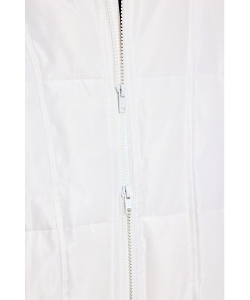 AZUL by moussy（アズールバイマウジー）の「2WAYイサーマロフトパッファージャケット 秋服 冬服　フード取り外し可能　防風性　吸湿発熱　抗菌機能　ハイネック　タートルネック　スタンドネック（ブルゾン・メンズ・ホワイト/グレー/ブラック・LARGE/MEDIUM）」の14枚目の写真
