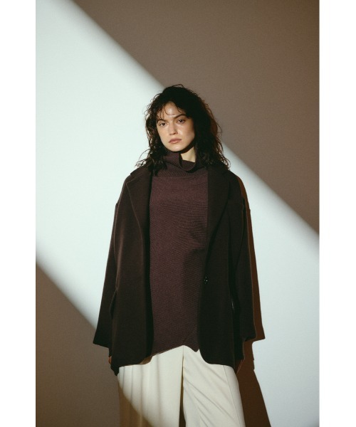 RIM.ARK(リムアーク)の「【26FW OUTER PRE ORDER】Oversized wool tailored CT(オーバーサイズド ウール テーラード コート)(テーラードジャケット・レディース・ブラウン/ブラック/トップグレー・36/38)」の3枚目の写真