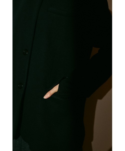 RIM.ARK(リムアーク)の「【26FW OUTER PRE ORDER】Oversized wool tailored CT(オーバーサイズド ウール テーラード コート)(テーラードジャケット・レディース・ブラウン/ブラック/トップグレー・36/38)」の9枚目の写真