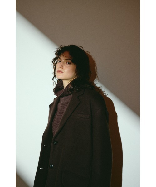 RIM.ARK(リムアーク)の「【26FW OUTER PRE ORDER】Oversized wool tailored CT(オーバーサイズド ウール テーラード コート)(テーラードジャケット・レディース・ブラウン/ブラック/トップグレー・36/38)」の20枚目の写真