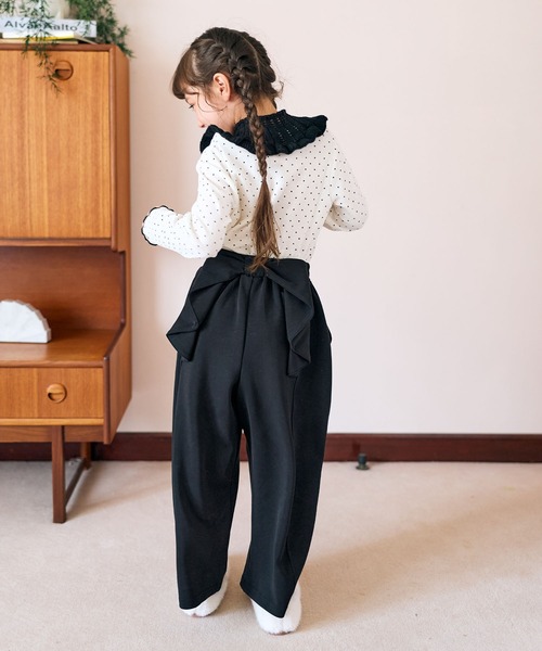 Piet（ピエット）の「バックリボンスウェットパンツ（スウェットパンツ・キッズ・グレー/ブラック・100/130/120/110）」の7枚目の写真