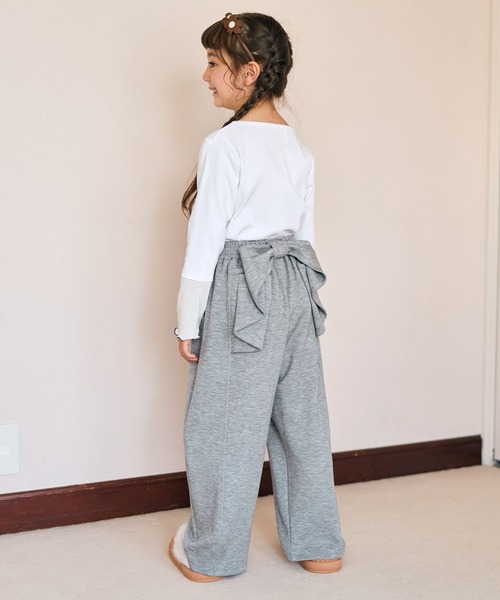 Piet（ピエット）の「バックリボンスウェットパンツ（スウェットパンツ・キッズ・グレー/ブラック・100/130/120/110）」の13枚目の写真