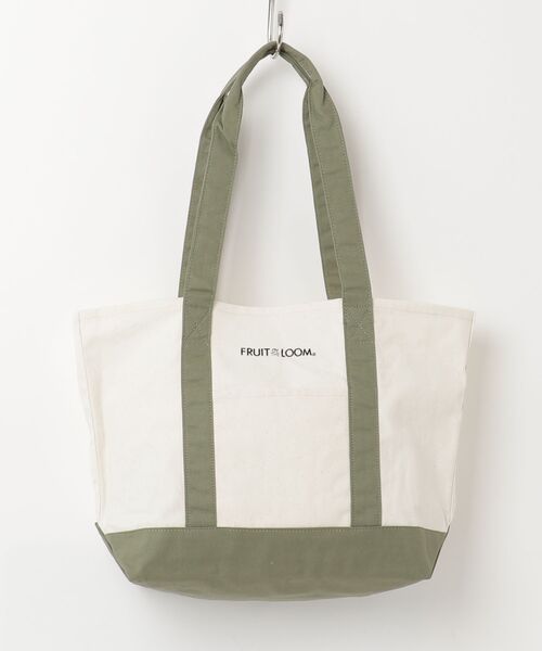 FRUIT OF THE LOOM(フルーツオブザルーム)の「【FRUIT OF THE LOOM/フルーツオブザルーム】CANVAS TOTE BAG M キャンバストート(トートバッグ・レディース・ライトブラウン/ネイビー/オフホワイト/ベージュ/ブルー/グリーン/レッド系その他・FREE)」の4枚目の写真