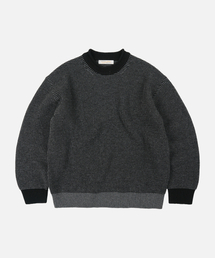 ROLLNECK RINGER KNIT _ BLACK