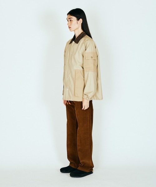 THRIFTY LOOK(スリフティールック)の「US MADE UPCYCLE COACH JACKET(ミリタリージャケット・メンズ・カーキ/オリーブ・LARGE/MEDIUM)」の3枚目の写真
