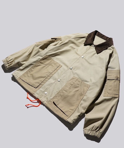 THRIFTY LOOK(スリフティールック)の「US MADE UPCYCLE COACH JACKET(ミリタリージャケット・メンズ・カーキ/オリーブ・LARGE/MEDIUM)」の17枚目の写真