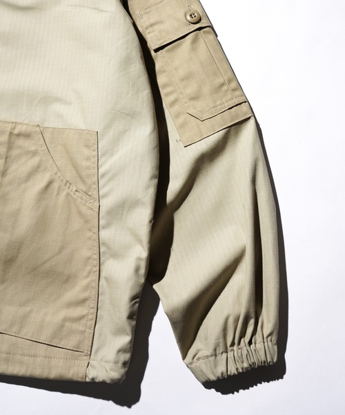 THRIFTY LOOK(スリフティールック)の「US MADE UPCYCLE COACH JACKET(ミリタリージャケット・メンズ・カーキ/オリーブ・LARGE/MEDIUM)」の21枚目の写真
