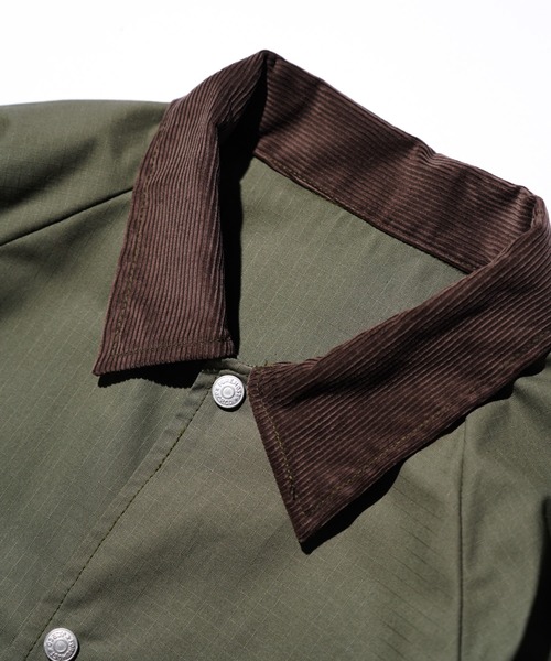 THRIFTY LOOK(スリフティールック)の「US MADE UPCYCLE COACH JACKET(ミリタリージャケット・メンズ・カーキ/オリーブ・LARGE/MEDIUM)」の7枚目の写真