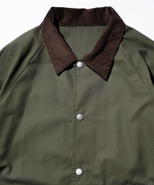 THRIFTY LOOK(スリフティールック)の「US MADE UPCYCLE COACH JACKET(ミリタリージャケット・メンズ・カーキ/オリーブ・LARGE/MEDIUM)」の8枚目の写真