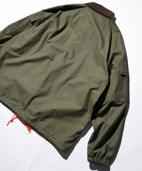 THRIFTY LOOK(スリフティールック)の「US MADE UPCYCLE COACH JACKET(ミリタリージャケット・メンズ・カーキ/オリーブ・LARGE/MEDIUM)」の13枚目の写真