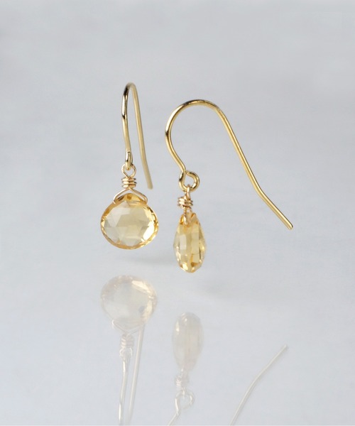 anq.(アンク)の「「anq.」ステンレス316L/K14GF・天然石マロンピアス(ピアス(両耳用)・レディース・ブラウン系その他2/レッド/ブラック/ホワイト/ライトピンク/ネイビー/ブルー/グリーン系その他2/グレー/ライトグレー/イエロー系その他/イエロー/クリア/アクア/ブラウン系その他/オレンジ/ターコイズブルー/グリーン系その他/グリーン/ブルー系その他/パープル系その他/パープル/エメラルド/ブラウン/ブルー系その他2/グリーン系その他3・ONE SIZE)」の22枚目の写真