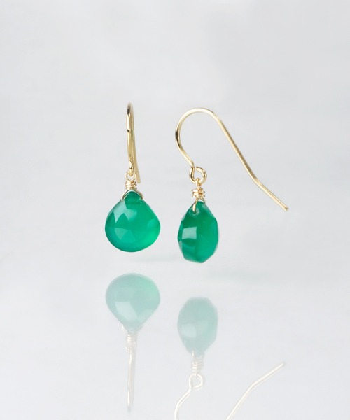 anq.(アンク)の「「anq.」ステンレス316L/K14GF・天然石マロンピアス(ピアス(両耳用)・レディース・ブラウン系その他2/レッド/ブラック/ホワイト/ライトピンク/ネイビー/ブルー/グリーン系その他2/グレー/ライトグレー/イエロー系その他/イエロー/クリア/アクア/ブラウン系その他/オレンジ/ターコイズブルー/グリーン系その他/グリーン/ブルー系その他/パープル系その他/パープル/エメラルド/ブラウン/ブルー系その他2/グリーン系その他3・ONE SIZE)」の9枚目の写真