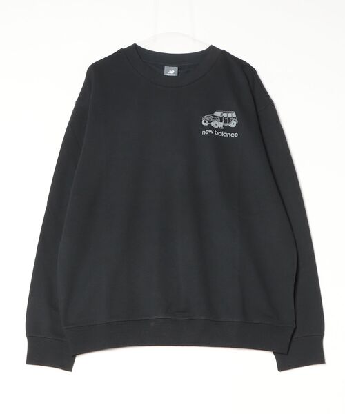 NEW BALANCE（ニューバランス）の「ニューバランス New Balance Man With Car Crew（スウェット・メンズ・ブラック/グレー・S/M/L/LL）」の2枚目の写真