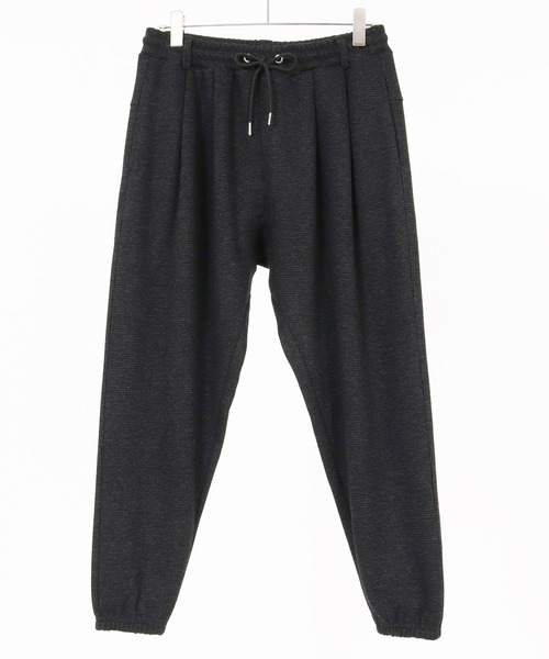 CAMBIO（カンビオ）の「mp15527- Houndstooth Wool Blend Jogger Pants ジョガーパンツ(A76826cmb)（その他パンツ・メンズ・ブラック/ブラウン/チャコール・S/M/L）」の18枚目の写真