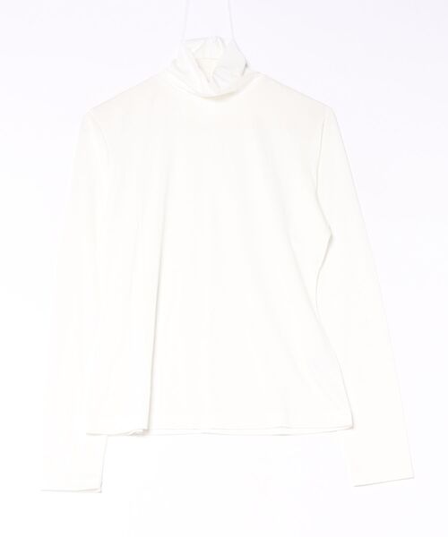 DRESSLAVE（ドレスレイブ）の「36G fine air turtle pull(36ゲージ ファインエアータートルトップス)（Tシャツ/カットソー・レディース・ホワイト/ブラック・38）」の5枚目の写真