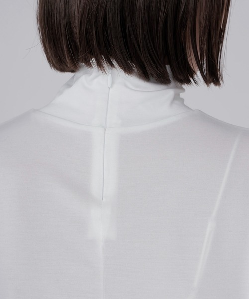 DRESSLAVE（ドレスレイブ）の「36G fine air turtle pull(36ゲージ ファインエアータートルトップス)（Tシャツ/カットソー・レディース・ホワイト/ブラック・38）」の21枚目の写真