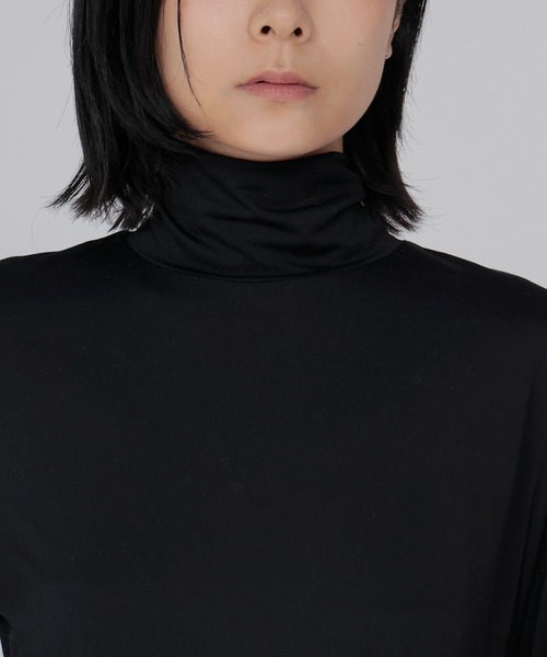DRESSLAVE（ドレスレイブ）の「36G fine air turtle pull(36ゲージ ファインエアータートルトップス)（Tシャツ/カットソー・レディース・ホワイト/ブラック・38）」の12枚目の写真