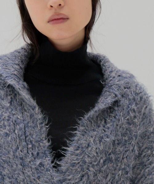 DRESSLAVE（ドレスレイブ）の「36G fine air turtle pull(36ゲージ ファインエアータートルトップス)（Tシャツ/カットソー・レディース・ホワイト/ブラック・38）」の13枚目の写真