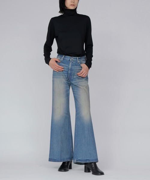 DRESSLAVE（ドレスレイブ）の「36G fine air turtle pull(36ゲージ ファインエアータートルトップス)（Tシャツ/カットソー・レディース・ホワイト/ブラック・38）」の6枚目の写真