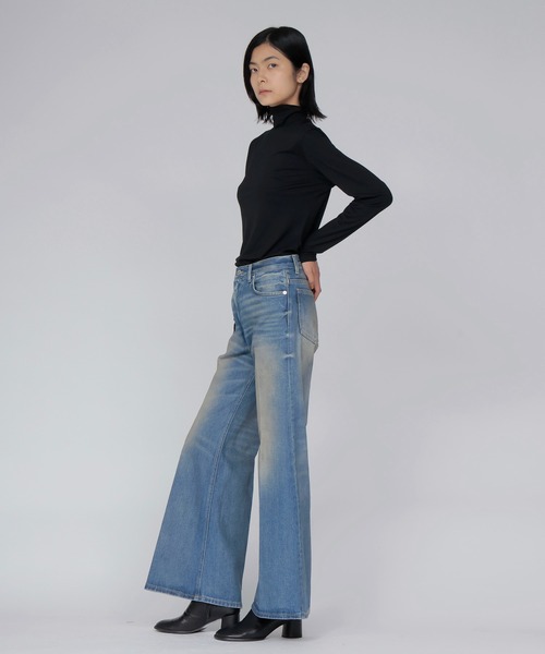 DRESSLAVE（ドレスレイブ）の「36G fine air turtle pull(36ゲージ ファインエアータートルトップス)（Tシャツ/カットソー・レディース・ホワイト/ブラック・38）」の7枚目の写真