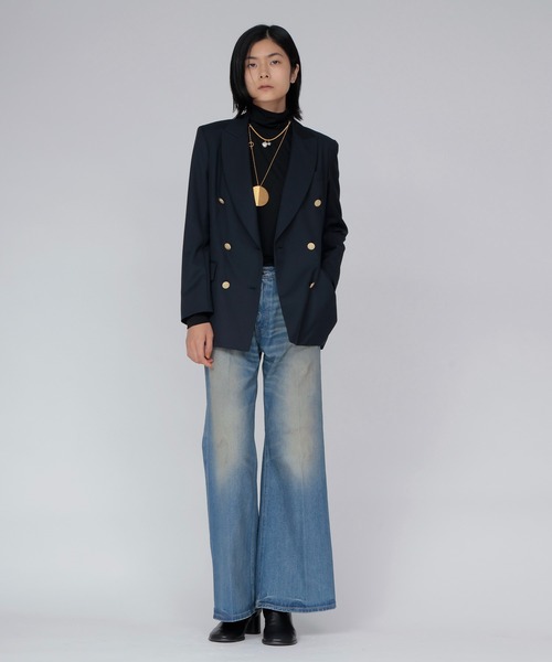 DRESSLAVE（ドレスレイブ）の「36G fine air turtle pull(36ゲージ ファインエアータートルトップス)（Tシャツ/カットソー・レディース・ホワイト/ブラック・38）」の9枚目の写真