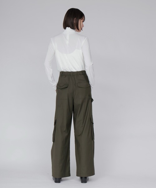 DRESSLAVE（ドレスレイブ）の「36G fine air turtle pull(36ゲージ ファインエアータートルトップス)（Tシャツ/カットソー・レディース・ホワイト/ブラック・38）」の16枚目の写真