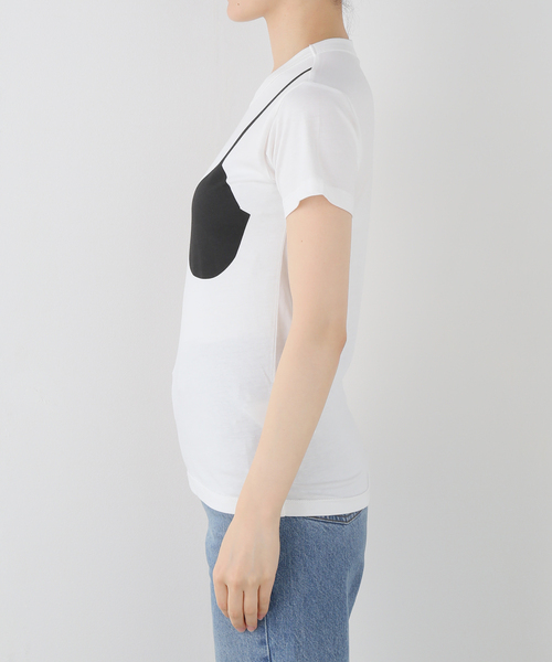 VAQUERA(バケラ)の「VAQUERA / バケラ WOMEN WOMEN BRA T SHIRT KNIT(Tシャツ/カットソー・レディース・ホワイト・X-SMALL)」の5枚目の写真