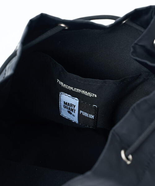 FREAK'S STORE(フリークスストア)の「MARY QUANT × THEATRE PRODUCTS × PUBLUX/マリークワント ×シアタープロダクツ 別注 FLOWER EMBROIDERY BAG/フラワーモチーフ 刺繍 巾着 ショルダーバッグ(ショルダーバッグ・レディース・ナチュラル/ブラック/チャコールグレー・ONE SIZE)」の15枚目の写真