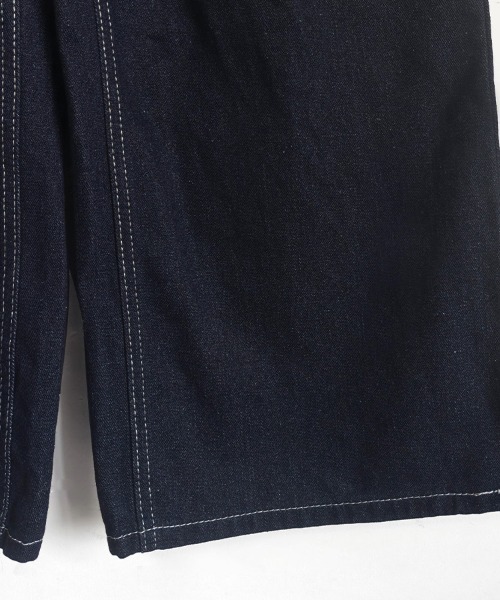 LEMOA(レモア)の「ステッチデザインデニムワイドパンツ(デニムパンツ・レディース・ダークブルー・SMALL/MEDIUM/LARGE/X-LARGE)」の19枚目の写真