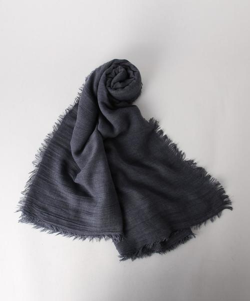 BEAUTY&YOUTH UNITED ARROWS（ビューティーアンドユースユナイテッドアローズ）の「BY 150x200 ストール◆（ストール/ショール・レディース・オフホワイト/イエロー/コバルトブルー/グレー・FREE）」の5枚目の写真