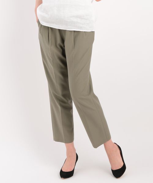 VIS（ビス）の「【with6月号掲載】【Wrinkle Air】テーパードパンツ（その他パンツ・レディース・ネイビー/ブラック/オリーブ/ホワイト・MEDIUM/SMALL）」の3枚目の写真