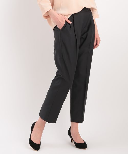 VIS（ビス）の「【with6月号掲載】【Wrinkle Air】テーパードパンツ（その他パンツ・レディース・ネイビー/ブラック/オリーブ/ホワイト・MEDIUM/SMALL）」の2枚目の写真