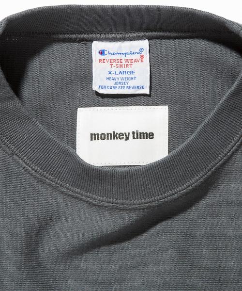 Champion（チャンピオン）の「＜Champion×monkey time＞ ∴ RW R/T TEE/Tシャツ◆（Tシャツ/カットソー・メンズ・ホワイト/ブラック/ダークグレー/ダークブラウン・MEDIUM/LARGE/SMALL/X-LARGE）」の6枚目の写真