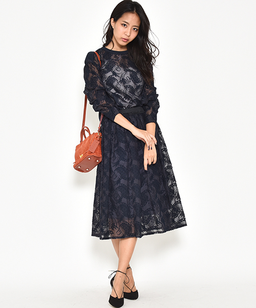 STELLA CIFFON（ステラシフォン）の「【STELLA CIFFON】レースギャザー  