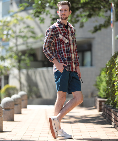 Denime（ドゥニーム）の「【HOUSE OF BLUES/ハウスオブブルース】リネンクレイジーチェックシャツ（シャツ/ブラウス・メンズ・ネイビー/マスタード/レッド・MEDIUM/LARGE）」の15枚目の写真