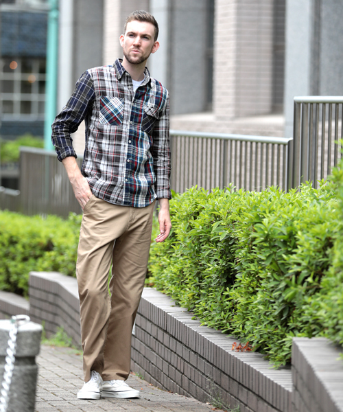 Denime（ドゥニーム）の「【HOUSE OF BLUES/ハウスオブブルース】リネンクレイジーチェックシャツ（シャツ/ブラウス・メンズ・ネイビー/マスタード/レッド・MEDIUM/LARGE）」の22枚目の写真