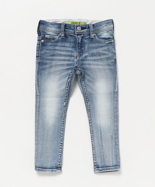 COMECHATTO&CLOSET（カムチャットアンドクロゼット）の「５ポケットアンクルクロップスキニーデニムパンツ（デニムパンツ・キッズ・ライトブルー・100/120/130/110/140）」の2枚目の写真