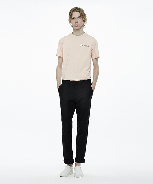 Saturdays NYC（サタデーズ ニューヨークシティ ）の「Les Samedis T-Shirt（Tシャツ/カットソー・メンズ・ホワイト/ピンク・X-SMALL/M/S/L/X-LARGE）」の3枚目の写真