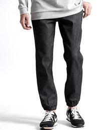 MONO-MART | ストレッチテーパードジョガーパンツ デニム/チノ(デニムパンツ)