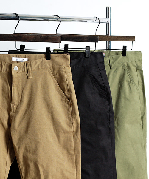 MONO-MART(モノマート)の「ストレッチテーパードジョガーパンツ デニム/チノ(デニムパンツ・メンズ・キャメル/チャコール/インディゴブルー/カーキ/ブルー/ブラック・L/M/XL)」の18枚目の写真