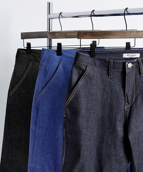 MONO-MART(モノマート)の「ストレッチテーパードジョガーパンツ デニム/チノ(デニムパンツ・メンズ・キャメル/チャコール/インディゴブルー/カーキ/ブルー/ブラック・L/M/XL)」の19枚目の写真